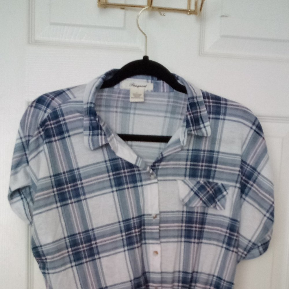 blue plaid passport shirt